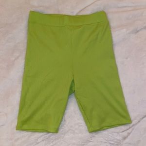 Lime Green Biker Shorts